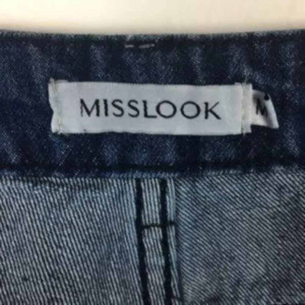 Mislook Floral Painted Tapered Leg Denim Medium